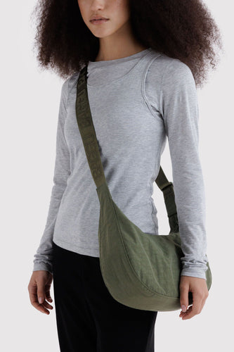 Baggu - Medium Nylon Crescent Bag, Caper