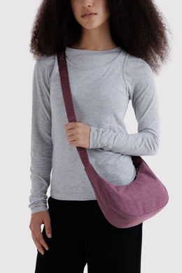 Baggu - Small Nylon Crescent Bag, Wild Plum