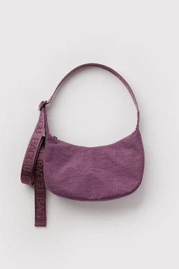 Baggu - Small Nylon Crescent Bag, Wild Plum