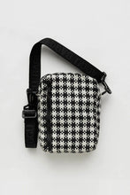 Baggu - Sport Crossbody Bag, Black & White Pixel Gingham