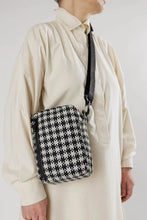 Baggu - Sport Crossbody Bag, Black & White Pixel Gingham