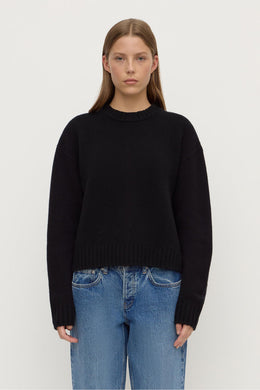 Assembly Label - Beau Merino Wool Knit, Black