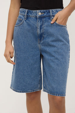 Assembly Label - Bermuda Denim Short, Dark Stone