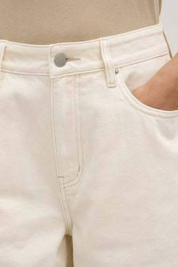 Assembly Label - Bermuda Denim Short, Ecru
