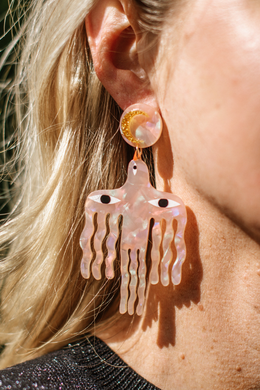 Studio Soph - Big Birds Earrings, Pink