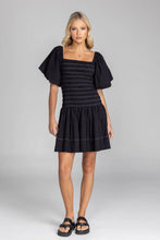 Blak - Everlight Kiss Dress, Black with White Topstitching