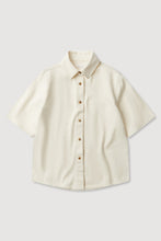Assembly Label - Boxy Denim Short Sleeve Shirt, Ecru