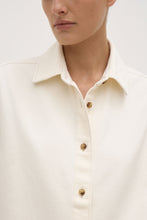Assembly Label - Boxy Denim Short Sleeve Shirt, Ecru