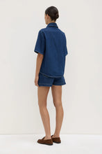 Assembly Label - Boxy Denim Short Sleeve Shirt, Heritage Blue