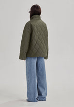 Commoners - Quilted Wrap Jacket, Olive Grey