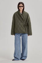 Commoners - Quilted Wrap Jacket, Olive Grey