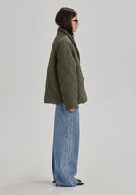 Commoners - Quilted Wrap Jacket, Olive Grey