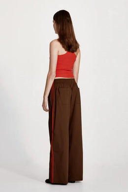 Commoners - Rec Pant, Cocoa/ Red