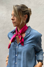 Dark Hampton - The Carter Petite Silk Scarf, Pink Multi