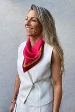 Dark Hampton - The Carter Petite Silk Scarf, Pink Multi