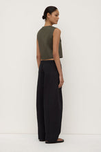 Assembly Label - Cherri Button Front Top, Moss