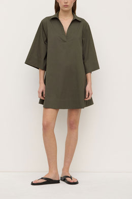 Assembly Label - Claire Mini Shirt Dress, Moss