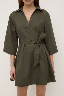 Assembly Label - Claire Mini Shirt Dress, Moss