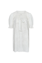 Commonplace – Afternoon Swim Puff Sleeve Dress, Cream Broiderie