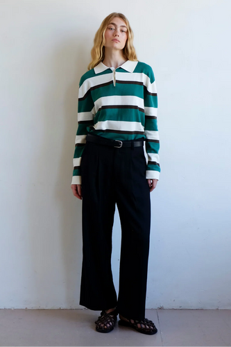 Commonplace - Calvin Cropped Trouser, Black