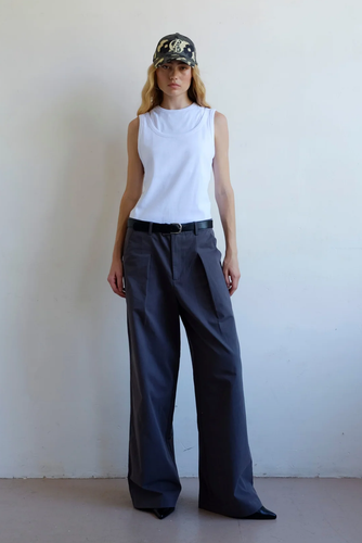 Commonplace - City Twill Trouser, Dark Grey