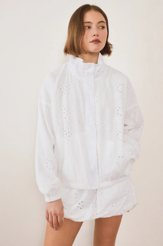Commonplace - Crush Windbreaker, Cream Broderie