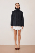 Commonplace - Pull In Nylon Windbreaker, Black