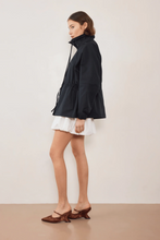 Commonplace - Pull In Nylon Windbreaker, Black
