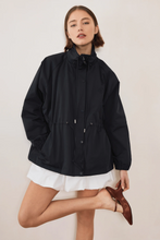 Commonplace - Pull In Nylon Windbreaker, Black