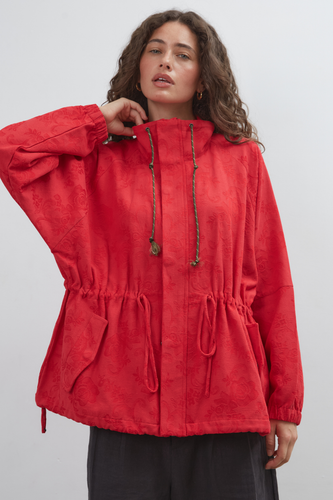 Commonplace - Wayfinder Pull In Jacket, Red