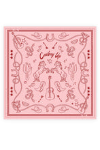 Dark Hampton x Kaylee Bell, Petite Silk Scarf, Cowboy Up Pink