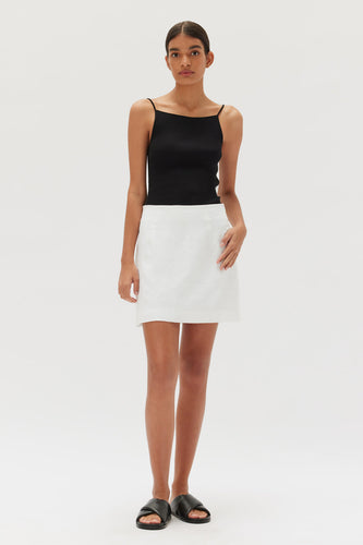 Assembly Label - Darcy Skirt, White