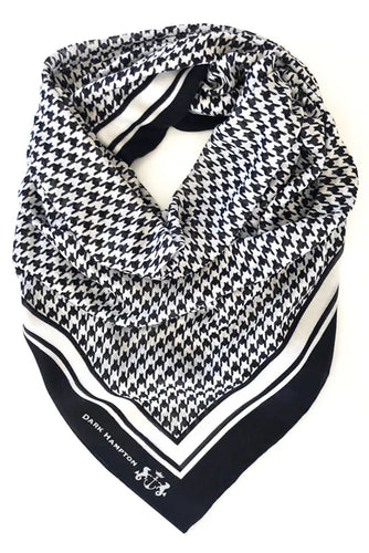 Dark Hampton - Hunter Cashmere Modal Scarf, Black White