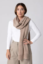 Dark Hampton - Clements Wool Scarf, Warm Beige