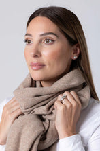 Dark Hampton - Clements Wool Scarf, Warm Beige