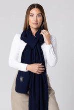 Dark Hampton - Stratford Wool Scarf, Deep Navy
