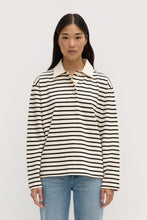 Assembly Label - Devon Jersey Polo, Ink/White