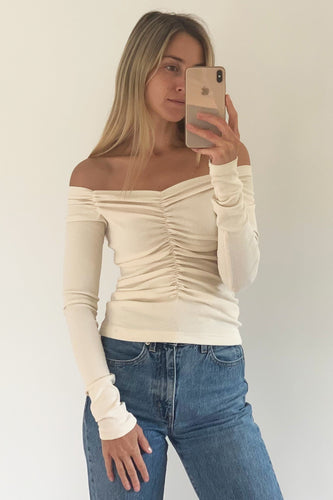 Dominique Healy - Luella Longsleeve, Vanilla Rib