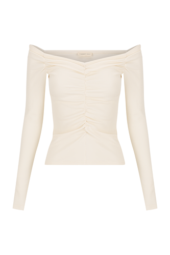 Dominique Healy - Luella Longsleeve, Vanilla Rib