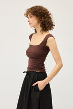 Dominique Healy - Naia Tank, Chocolate