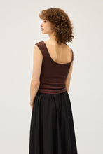 Dominique Healy - Naia Tank, Chocolate