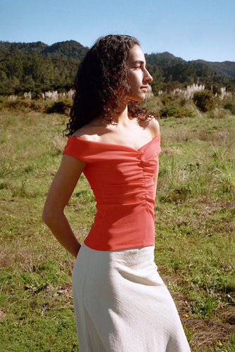 Dominique Healy - Niveah Tee, Scarlet