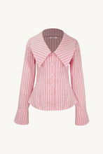 Ruby - Eddie Shirt, Pink and Red Stripe