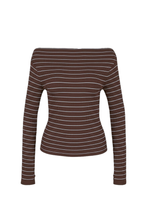 Ruby - Emma Knit Longsleeve, Java Blue Stripe