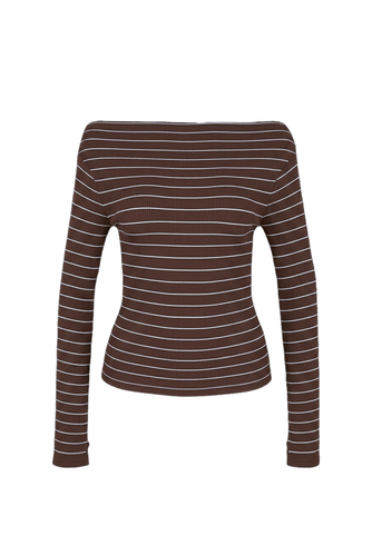 Ruby - Emma Knit Longsleeve, Java Blue Stripe