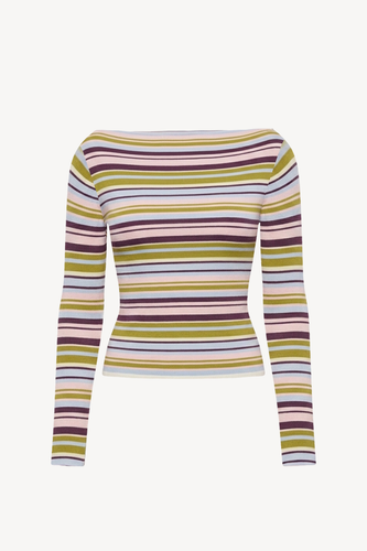 Ruby - Emma Knit Longsleeve, Blueberry Pancake