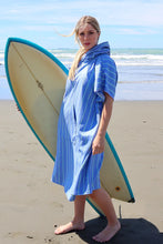 Dark Hampton - East Hampton Hooded Towel, Blue Stripe