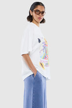 Ena Pelly - Sunflower Warp Tee, Vintage White