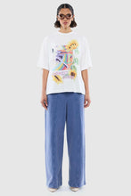 Ena Pelly - Sunflower Warp Tee, Vintage White