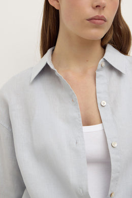 Assembly Label - Womens Everyday Linen Shirt, Cloud